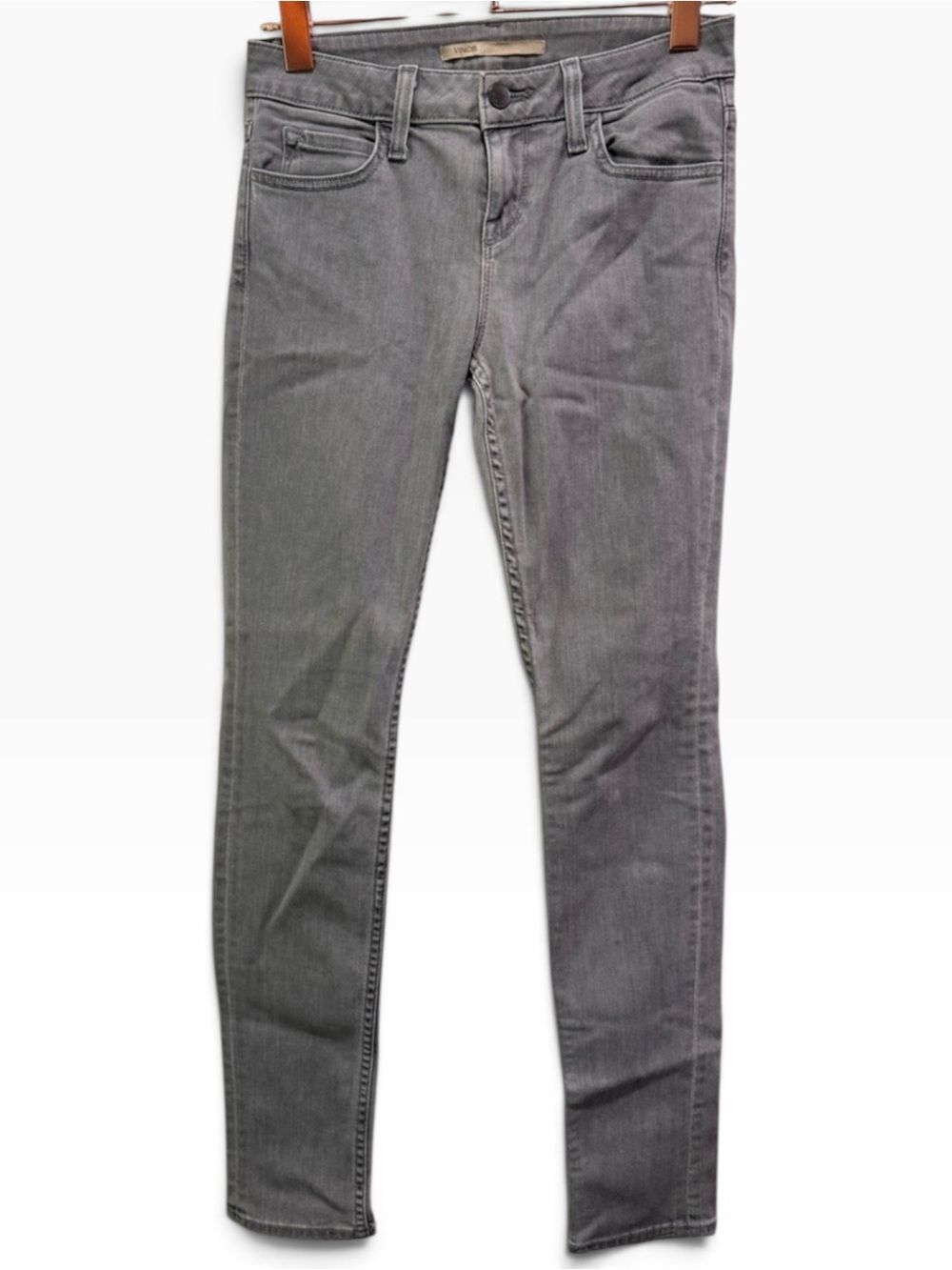 Vince Gray Stretch Skinny Slim Jeans Size 26 30 Inseam